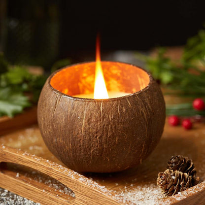 Coconut Shell Soy Wax Candle- Toasted Coconut